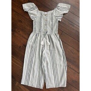 Japna Girls Cropped Romper‎ Jumpsuit w/tassel Size 10